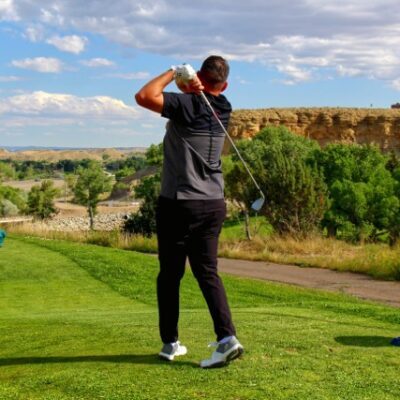 Golf-Course_Back-Nine_Top-of-Plateau_Golfer-Medium